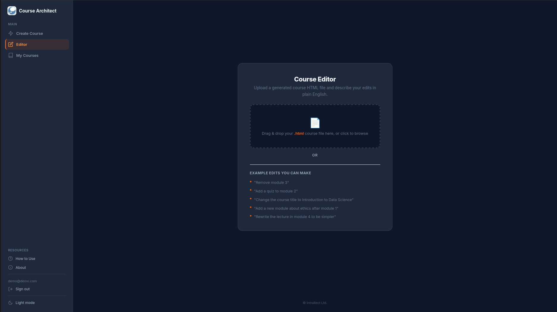 Course Editor